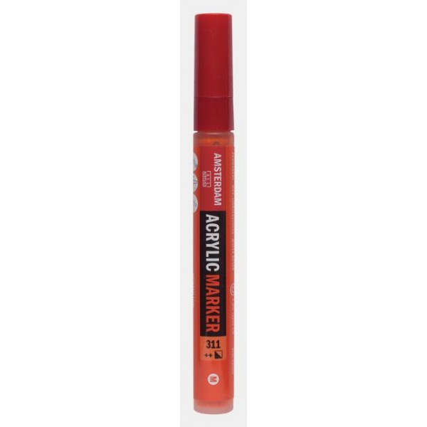 Acrylic Marker Medium 3-4mm 311 Vermilion Acrylic Marker Medium 3-4mm 311 Vermilion