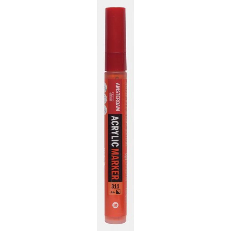 Acrylic Marker Medium 3-4mm 311 Vermilion