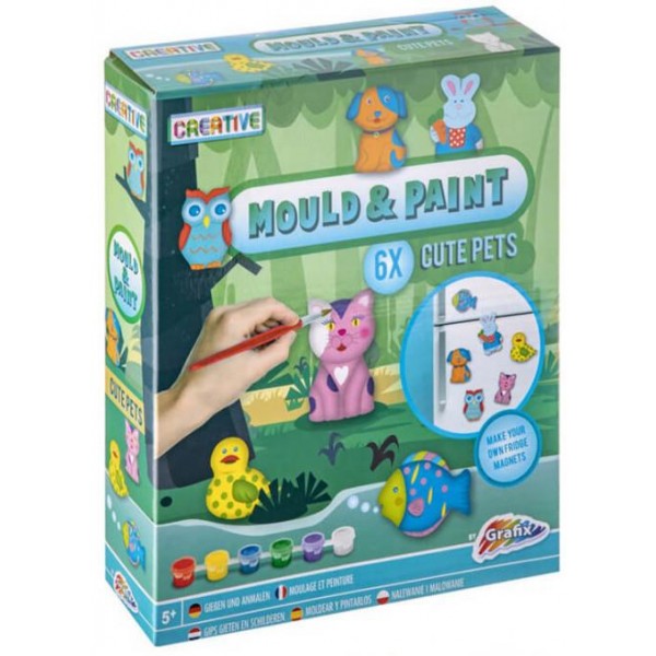 Σετ με φόρμες και γύψο Χαριτωμένα ζωάκια Σετ με φόρμες και γύψο Χαριτωμένα ζωάκια