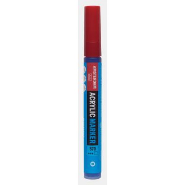 Acrylic Marker Medium 3-4mm 570 Phthalo Blue