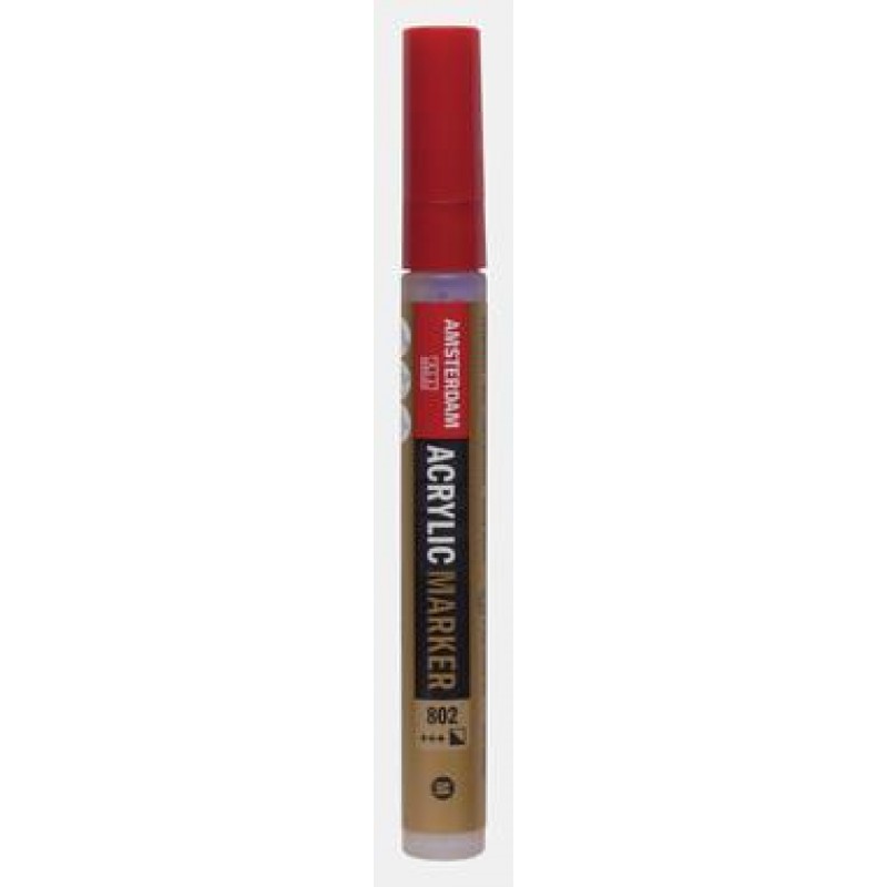 Acrylic Marker Medium 3-4mm 802 Light Gold