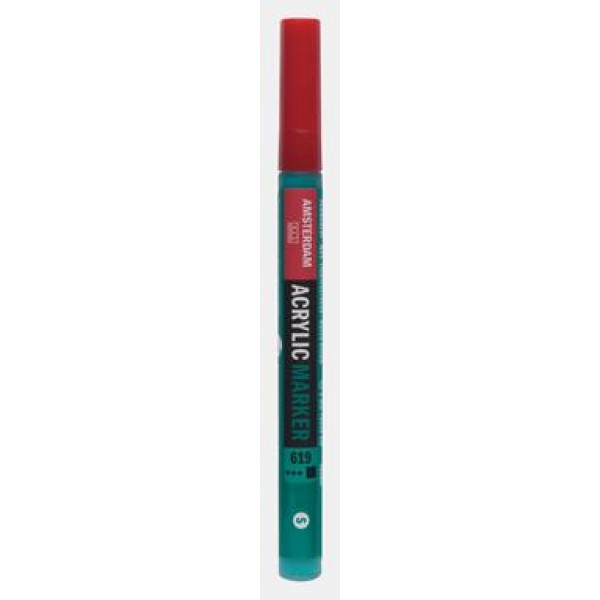 Acrylic Marker Small 1-2mm 619 Permanent Green Deep Acrylic Marker Small 1-2mm 619 Permanent Green Deep