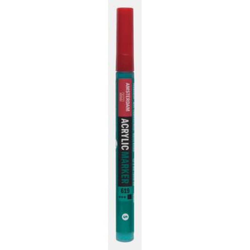 Acrylic Marker Small 1-2mm 619 Permanent Green Deep