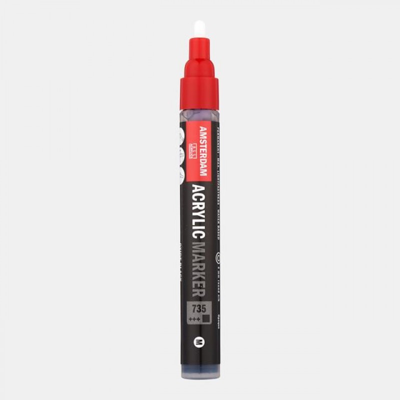 Acrylic Marker Medium 3-4mm 735 Oxide Black