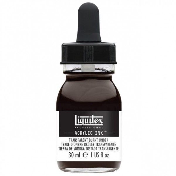 Liquitex Professional Acrylic Ink 30ml 130 Transparent Burnt Umber