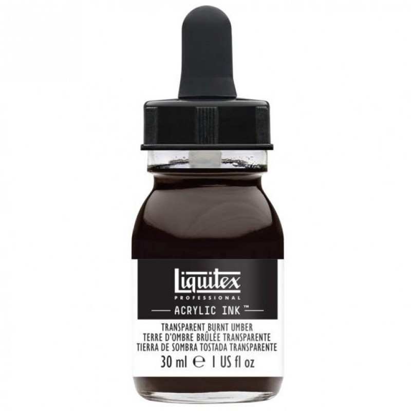 Liquitex Professional Acrylic Ink 30ml 130 Transparent Burnt Umber Liquitex Professional Acrylic Ink 30ml 130 Transparent Burnt Umber