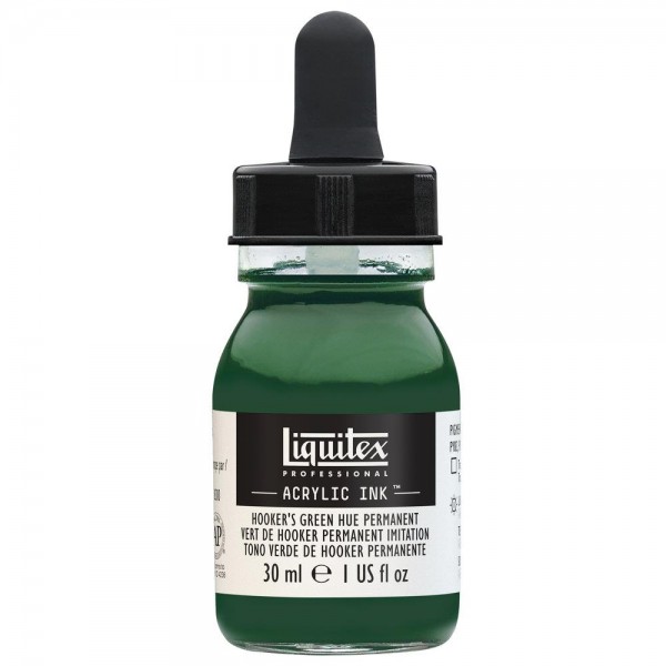 Liquitex Professional Acrylic Ink 30ml 224 Hooker’s Green Deep Hue Permanent