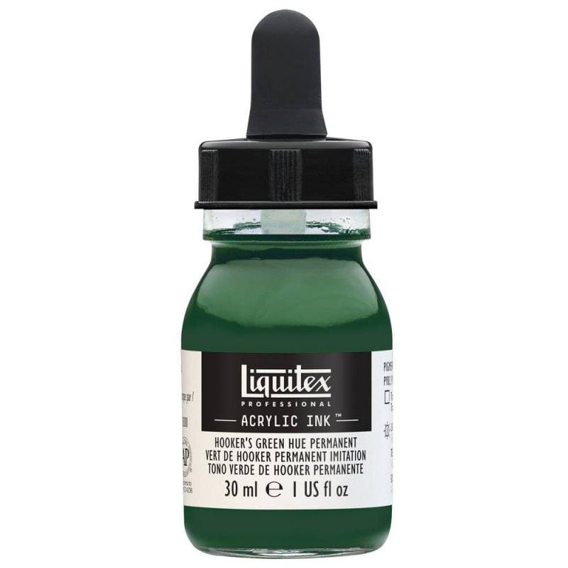 Liquitex Professional Acrylic Ink 30ml 224 Hooker’s Green Deep Hue Permanent Liquitex Professional Acrylic Ink 30ml 224 Hooker’s Green Deep Hue Permanent