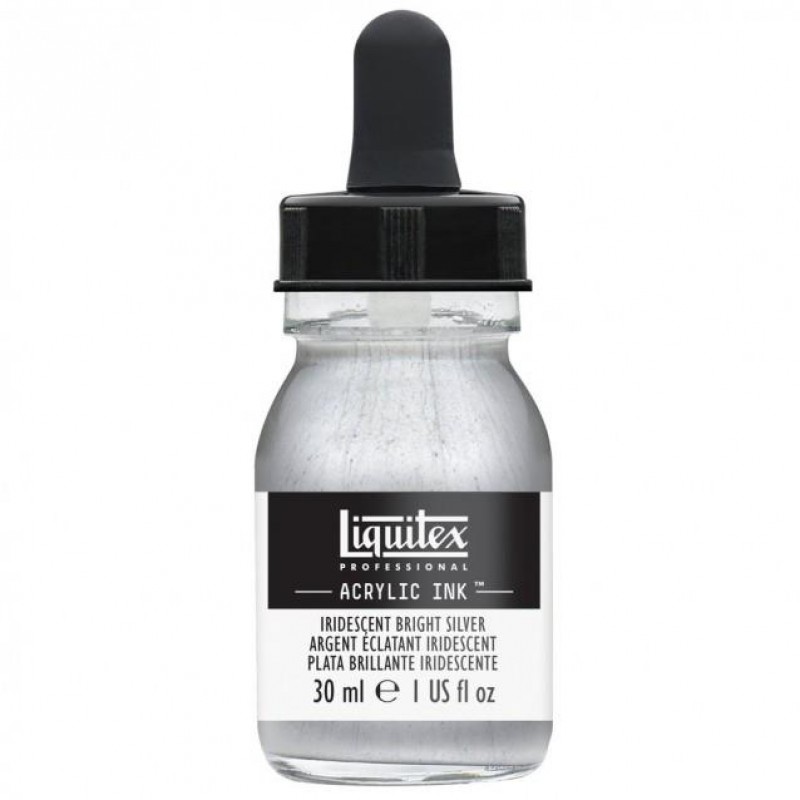 Liquitex Professional Acrylic Ink 30ml 236 Iridescent Bright Silver Liquitex Professional Acrylic Ink 30ml 236 Iridescent Bright Silver