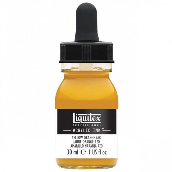 Liquitex Professional Acrylic Ink 30ml 414 Yellow Orange Azo Liquitex Professional Acrylic Ink 30ml 414 Yellow Orange Azo