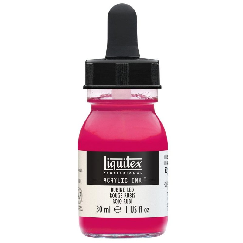 Liquitex Professional Acrylic Ink 30ml 388 Rubine Red Liquitex Professional Acrylic Ink 30ml 388 Rubine Red