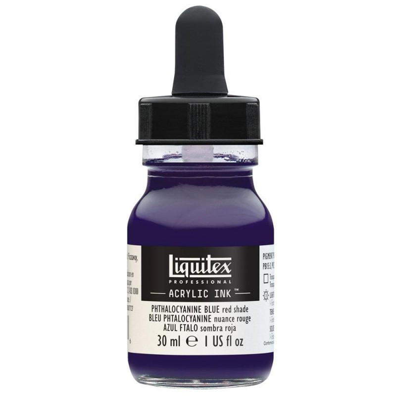 Liquitex Professional Acrylic Ink 30ml 314 Phthalocyanine Blue Red Shade Liquitex Professional Acrylic Ink 30ml 314 Phthalocyanine Blue Red Shade