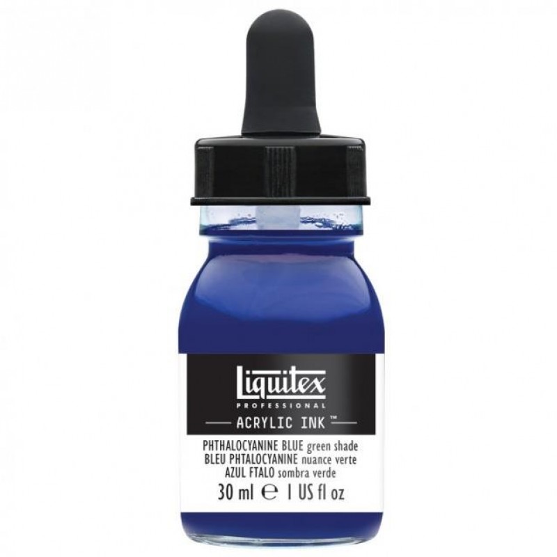 Liquitex Professional Acrylic Ink 30ml 316 Phthalocyanine Blue (Green Shade) Liquitex Professional Acrylic Ink 30ml 316 Phthalocyanine Blue (Green Shade)