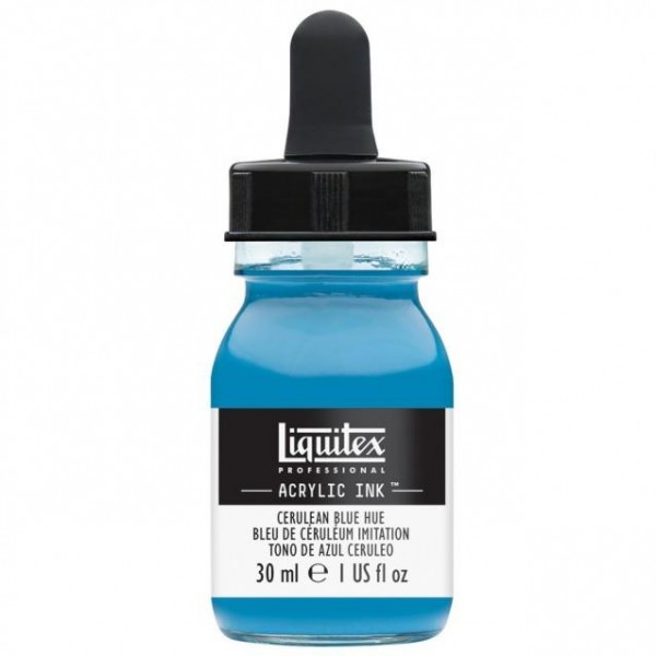 Liquitex Professional Acrylic Ink 30ml 470 Cerulean Blue Hue