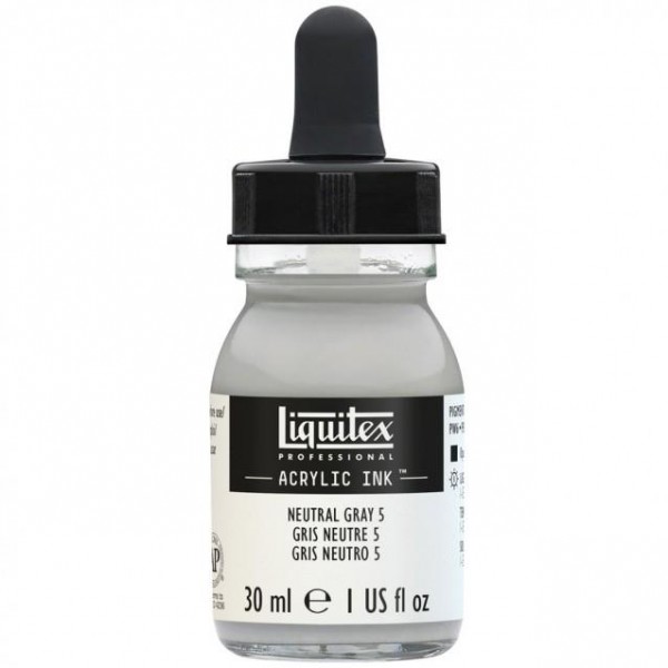 Liquitex Professional Acrylic Ink 30ml 599 Neutral Gray 5