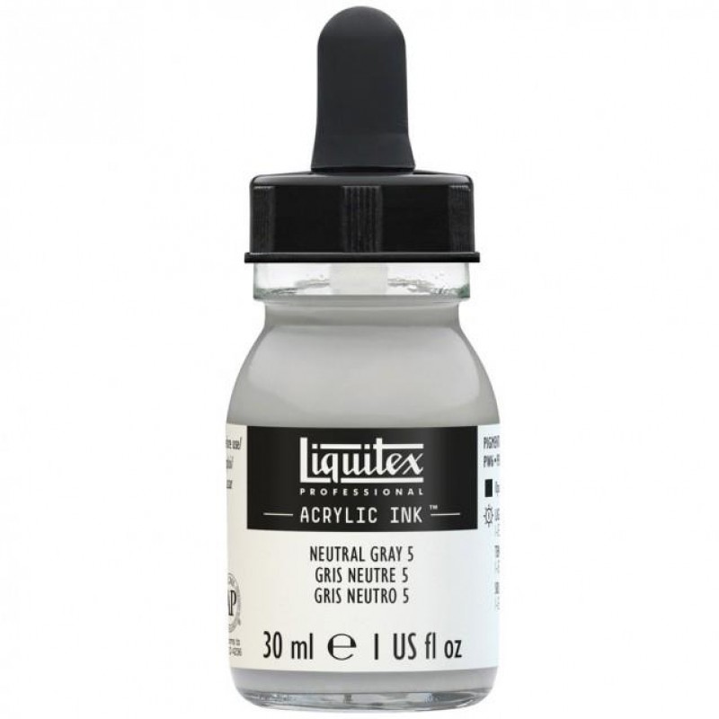 Liquitex Professional Acrylic Ink 30ml 599 Neutral Gray 5