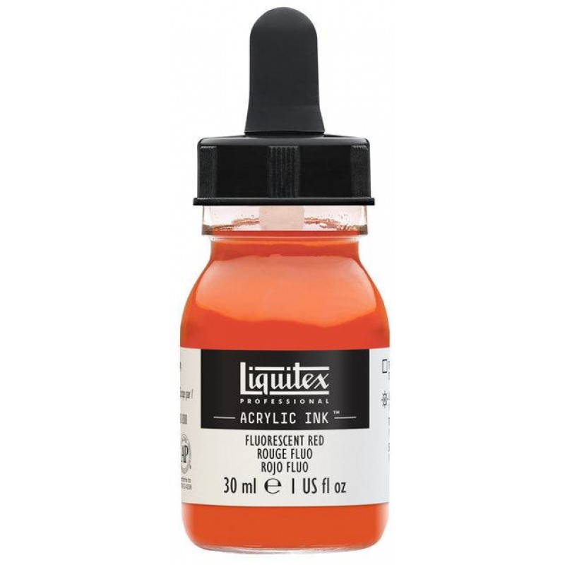 Liquitex Professional Acrylic Ink 30ml 983 Fluorescent Red Liquitex Professional Acrylic Ink 30ml 983 Fluorescent Red