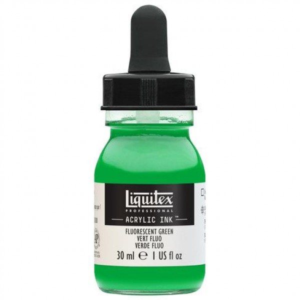Liquitex Professional Acrylic Ink 30ml 985 Fluorescent Green