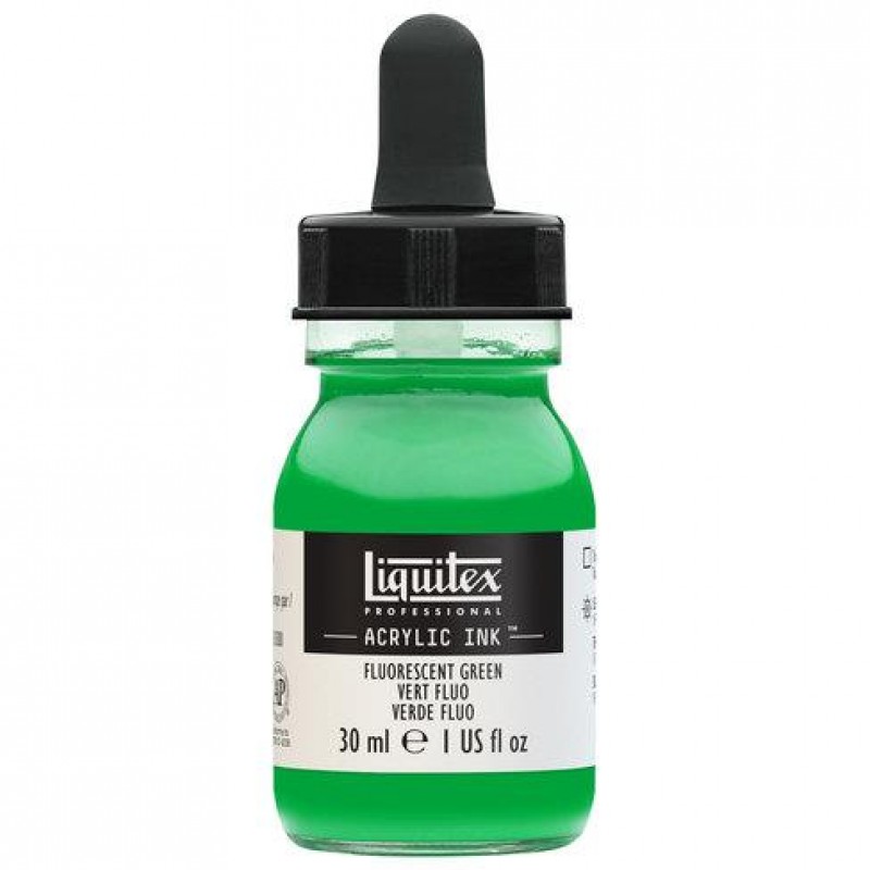 Liquitex Professional Acrylic Ink 30ml 985 Fluorescent Green