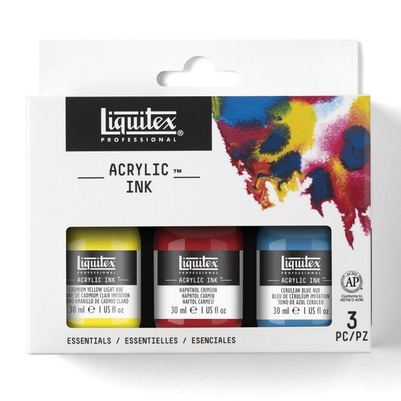 Liquitex Professional Acrylic Ink 3 x 30ml Βασικά Χρώματα Liquitex Professional Acrylic Ink 3 x 30ml Βασικά Χρώματα