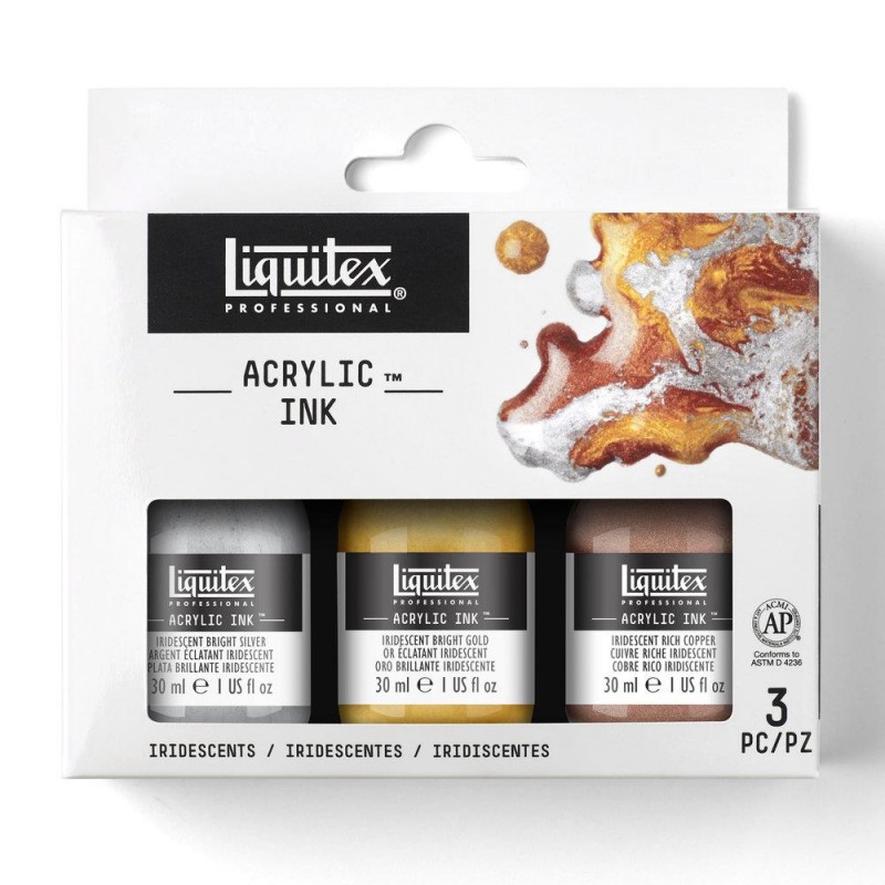 Liquitex Professional Acrylic Ink 3 x 30ml Ιριδίζοντα Χρώματα Liquitex Professional Acrylic Ink 3 x 30ml Ιριδίζοντα Χρώματα