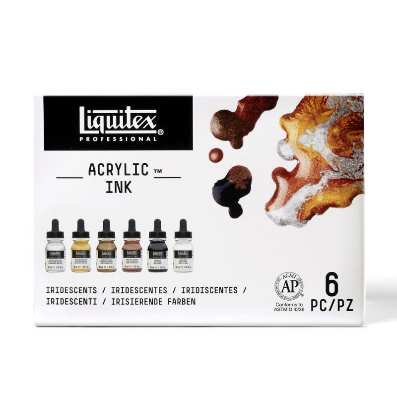 Liquitex Professional Acrylic Ink 6 x 30ml Μεταλλικά Χρώματα