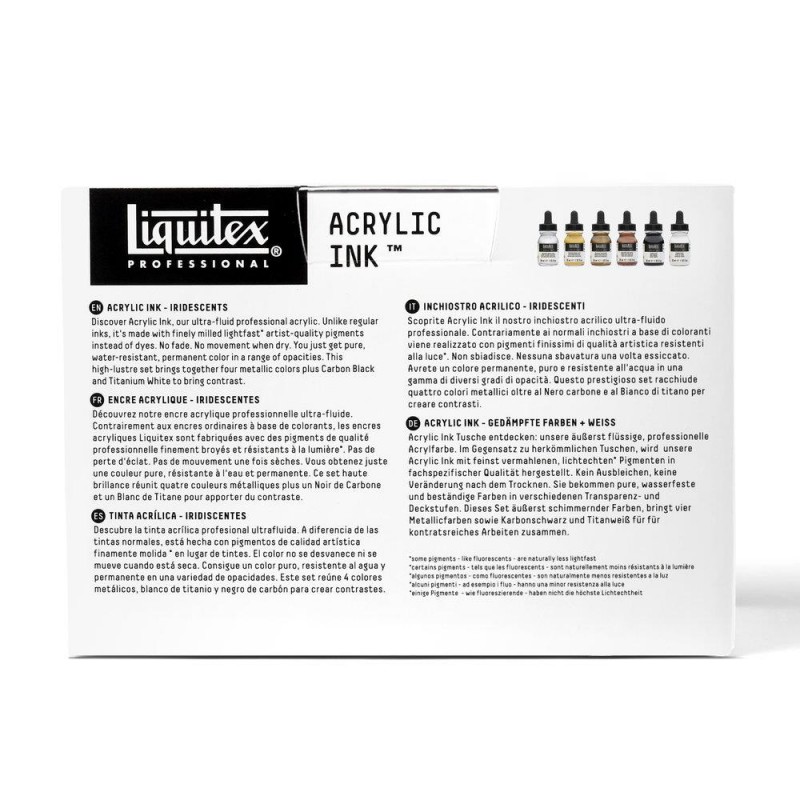 Liquitex Professional Acrylic Ink 6 x 30ml Μεταλλικά Χρώματα