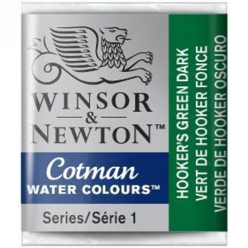 Cotman Half Pan 312 Hookers Green Dark