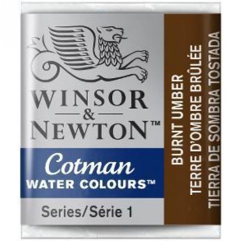 Cotman Half Pan 076 Burnt Umber