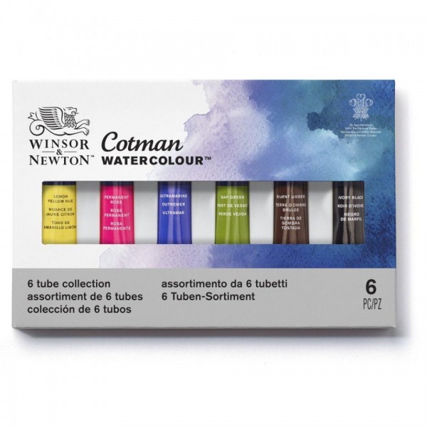 Σετ Cotman με 6 Σωληνάρια Ακουαρέλας 8ml Σετ Cotman με 6 Σωληνάρια Ακουαρέλας 8ml