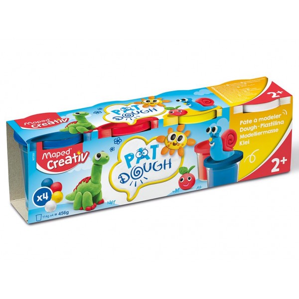 Maped Σετ 4 Πλαστοζυμαράκια (Μπλέ-Κόκκινο-Κίτρινο-λευκό) Maped Σετ 4 Πλαστοζυμαράκια (Μπλέ-Κόκκινο-Κίτρινο-λευκό)