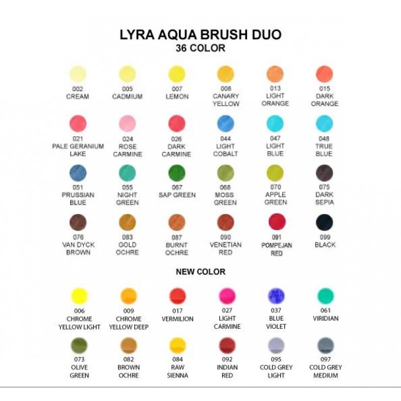 Lyra Aqua Brush Duo Cadmium Yellow Lemon