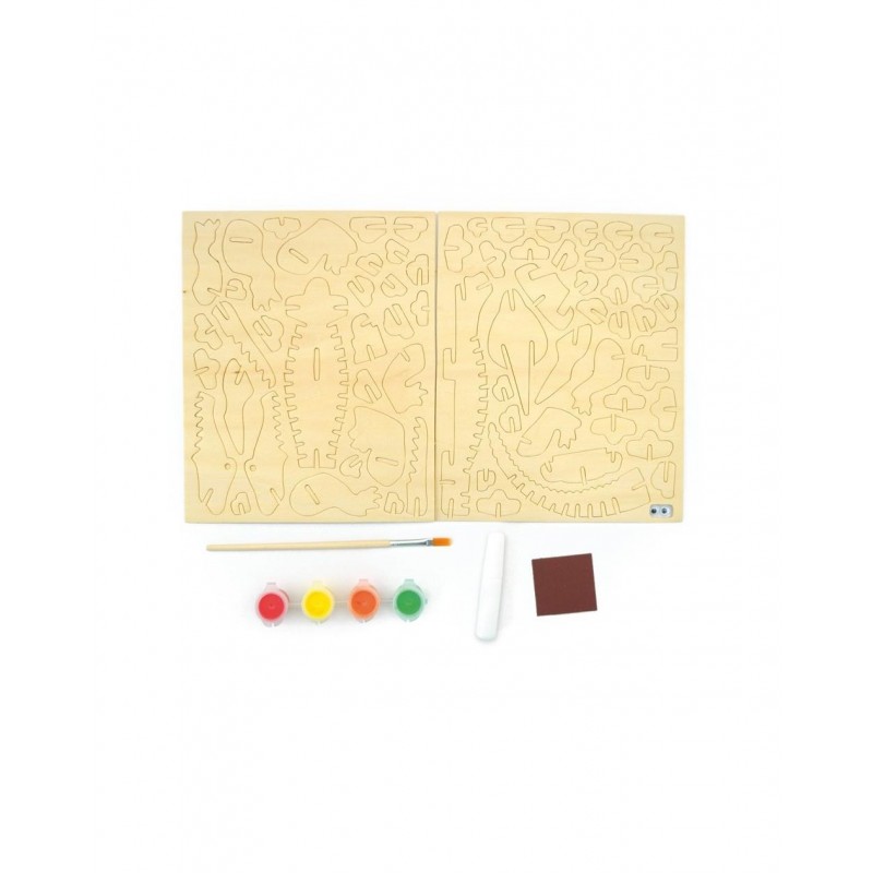 3D Kit κατασκευής ξύλινου κροκόδειλου