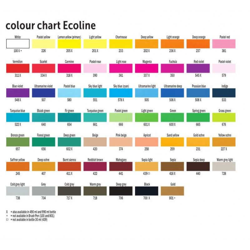 Ecoline 30ml 407 Deep Ochre