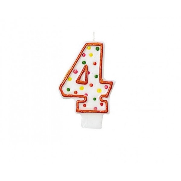 Amscan Κερί γενεθλίων Νο 4 Amscan Κερί γενεθλίων Νο 4