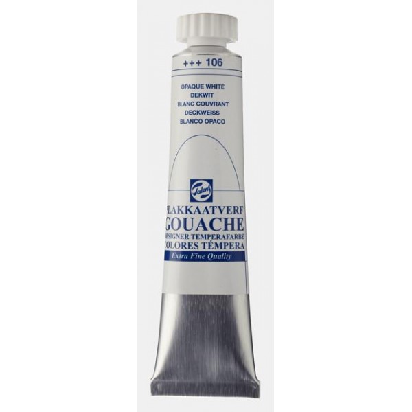 Talens Gouache 20ml No 106 White Opaque Talens Gouache 20ml No 106 White Opaque