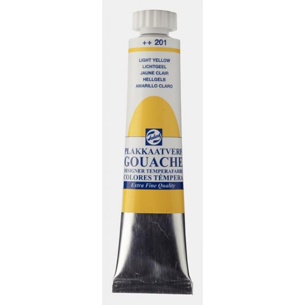 Talens Gouache 20ml No 201 Yellow Light Talens Gouache 20ml No 201 Yellow Light