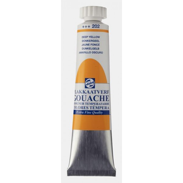 Talens Gouache 20ml No 202 Yellow Deep Talens Gouache 20ml No 202 Yellow Deep