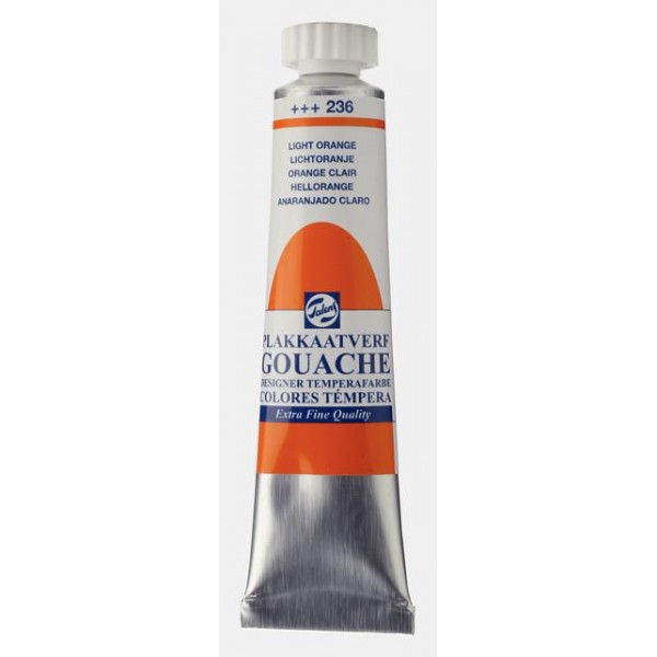 Talens Gouache 20ml No 236 Orange Light Talens Gouache 20ml No 236 Orange Light