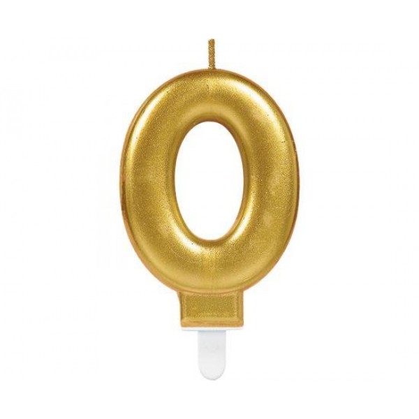 Amscan Κερί γενεθλίων Χρυσό Νο 0