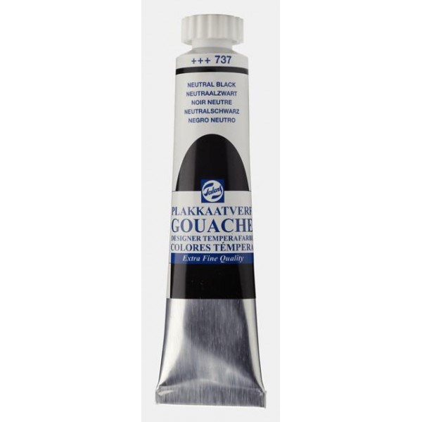 Talens Gouache 20ml No 737 Neutral Black