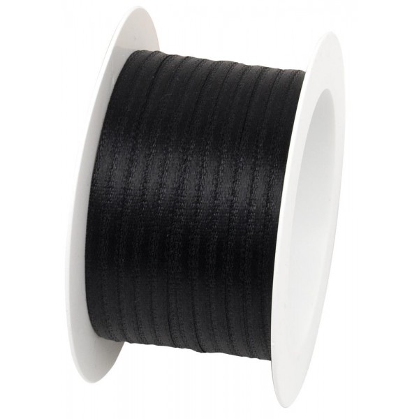 Κορδέλα 3mm x 10m Μαύρη Κορδέλα 3mm x 10m Μαύρη