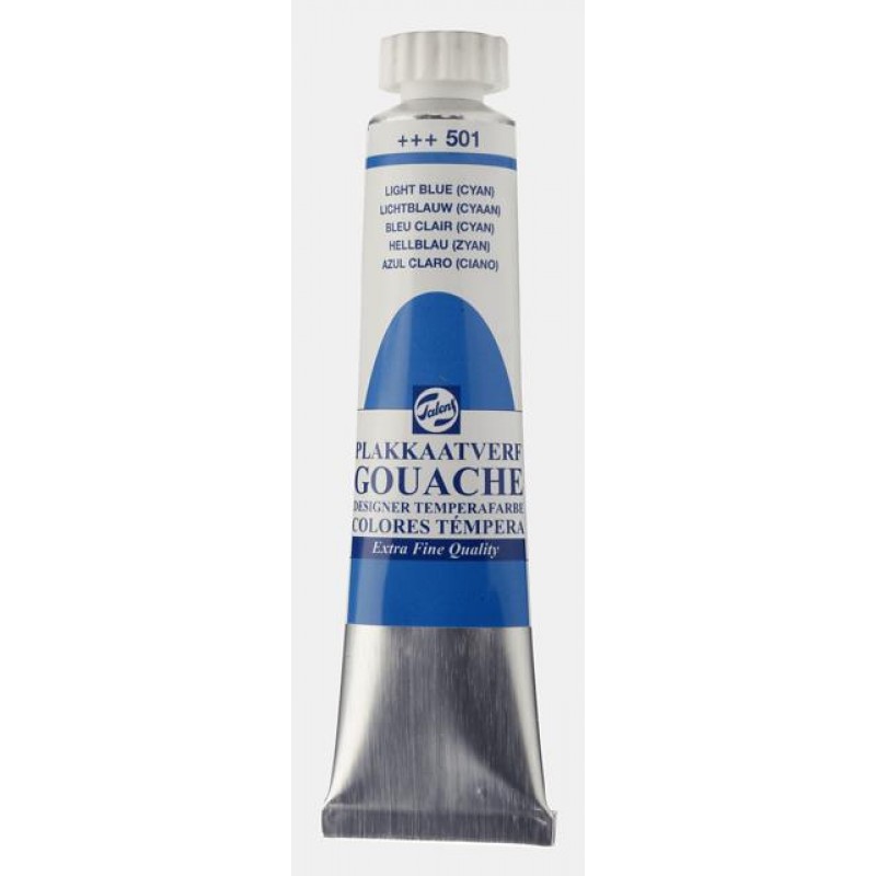 Talens Gouache 20ml No 501 Light Blue Cyan