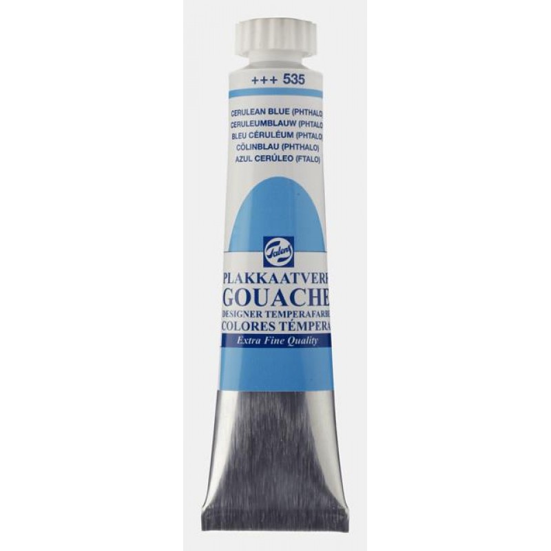 Talens Gouache 20ml No 535 Cerulean Blue Pthalo