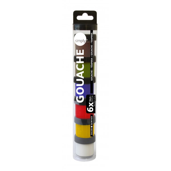 Simply Σετ 6 Τέμπερες 18ml σε βαζάκια Simply Σετ 6 Τέμπερες 18ml σε βαζάκια