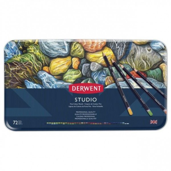 Derwent Μεταλλική Κασετίνα με 72 Μολύβια Studio Derwent Μεταλλική Κασετίνα με 72 Μολύβια Studio