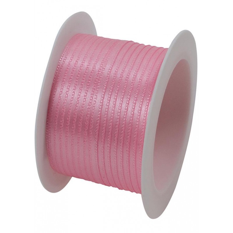 Κορδέλα 3mm x 10m Ρόζ