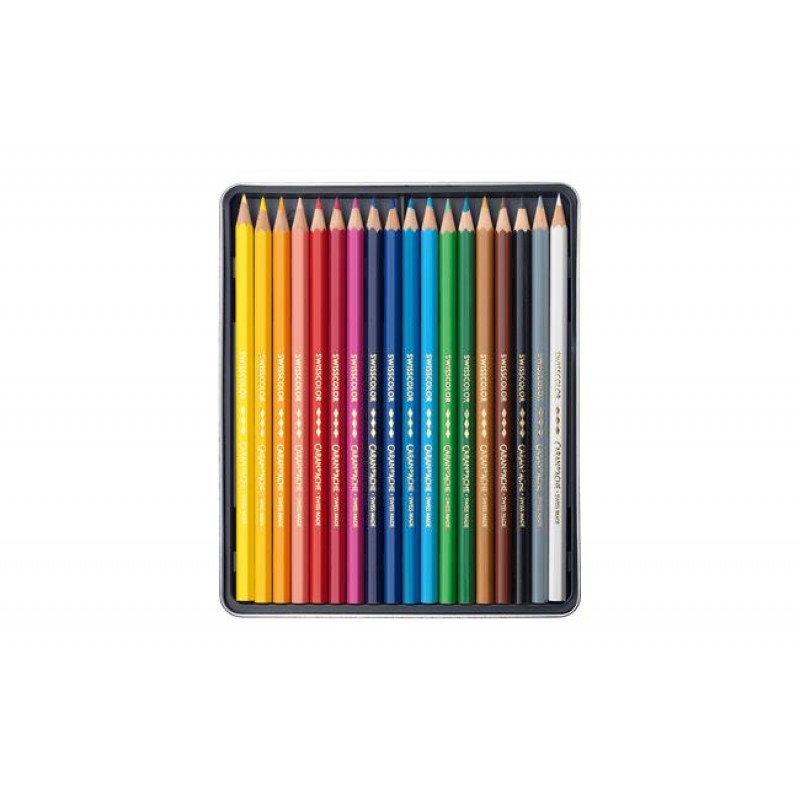 Caran D Ache Swisscolor Σετ 18 Χρωματιστα Μολύβια