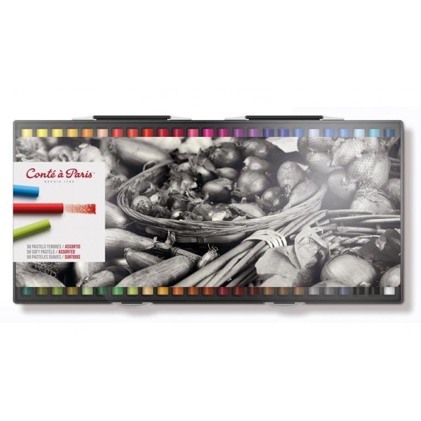 Conte a Paris Κασετίνα με 50 Soft Pastel Conte a Paris Κασετίνα με 50 Soft Pastel