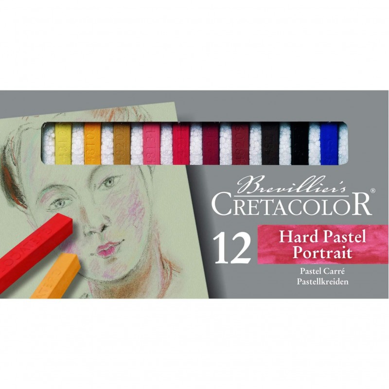 Cretacolour Starter Pastel Carre Set 12 Skin tones